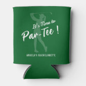 Golf Bachelorette Party Het is tijd om te Par-Tee Blikjeskoeler (Voorkant)