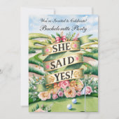 Golf Bachelorette Party op de golfbaan Kaart (Voorkant)