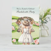 Golf Bachelorette Party op de golfbaan Kaart (Staand voorkant)