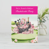 Golf Bachelorette Party op de golfbaan Kaart (Staand voorkant)