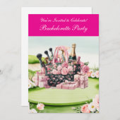 Golf Bachelorette Party op de golfbaan Kaart (Voorkant / Achterkant)