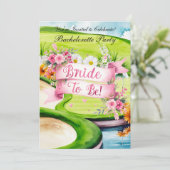 Golf Bachelorette Party op de golfbaan Kaart (Staand voorkant)