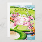 Golf Bachelorette Party op de golfbaan Kaart (Voorkant / Achterkant)