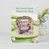 Golf Bachelorette Party op de golfbaan Kaart (Staand voorkant)