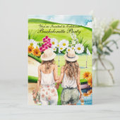 Golf Bachelorette Party op de golfbaan Kaart (Staand voorkant)