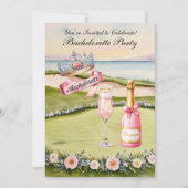 Golf Bachelorette Party op de golfbaan Kaart (Voorkant)