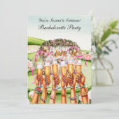 Golf Bachelorette Party op de golfbaan Kaart (Staand voorkant)