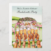 Golf Bachelorette Party op de golfbaan Kaart (Voorkant / Achterkant)