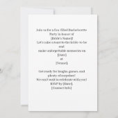 Golf Bachelorette Party op de golfbaan Kaart (Achterkant)