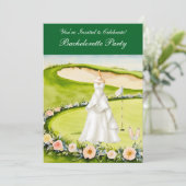 Golf Bachelorette Party op de golfbaan Kaart (Staand voorkant)
