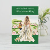 Golf Bachelorette Party op de golfbaan Kaart (Staand voorkant)