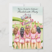 Golf Bachelorette Party op de golfbaan Kaart (Voorkant)