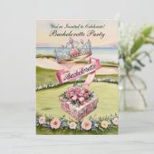 Golf Bachelorette Party op de golfbaan Kaart (Staand voorkant)