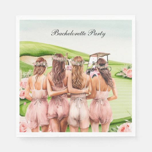 Golf Bachelorette Party voor Golfer Servet (Voorkant)