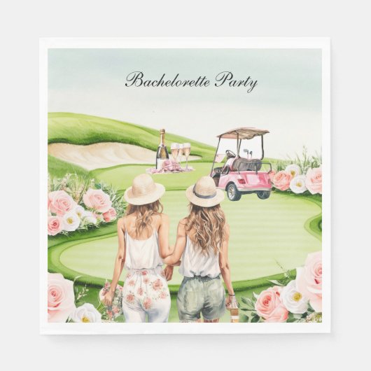 Golf Bachelorette Party voor Golfer Servet (Voorkant)