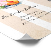 Golf Bachelorette Signature Cocktails Sign Poster (Hoek)