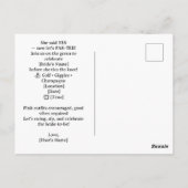 Golf Bachelorette Woman Golfer Is Golfing Postcard Briefkaart (Achterkant)