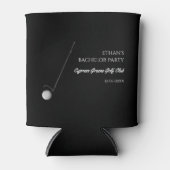 Golf Bachelorfeest - Golfreis Klassiek Stijlvol Blikjeskoeler (Voorkant)