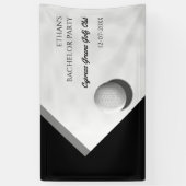 Golf Bachelorfeest - Golfreis Klassiek Stijlvol Spandoek (Verticaal)