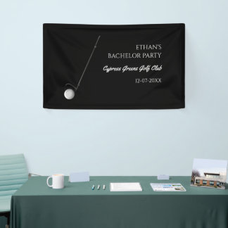 Golf Bachelorfeest - Golfreis Klassiek Stijlvol Spandoek