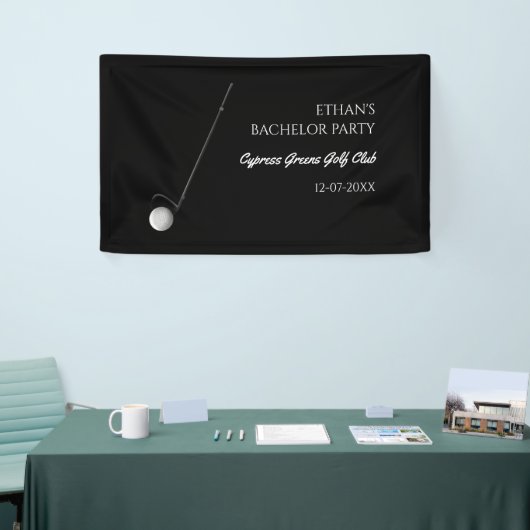 Golf Bachelorfeest - Golfreis Klassiek Stijlvol Spandoek (Beurs)