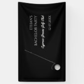 Golf Bachelorfeest - Golfreis Klassiek Stijlvol Spandoek (Verticaal)