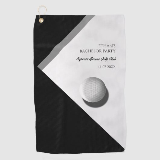 Golf Bachelorfeest - Golftrip Klassiek Stijlvol Golfhanddoek (Voorkant)