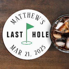 Golf Bachelorfeest Laatste Hole Ronde Kartonnen Onderzetter