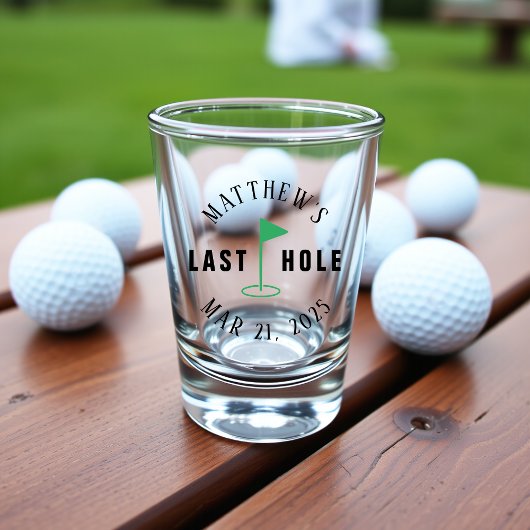 Golf Bachelorfeest Laatste Hole Shot Glas
