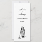 Golf Bag Golf Clubs Black Kaart (Voorkant)