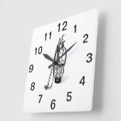 Golf Bag Golf Clubs Black Vierkante Klok (Hoek)