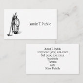 Golf Bag Golf Clubs Black Visitekaartje (Voorkant / Achterkant)