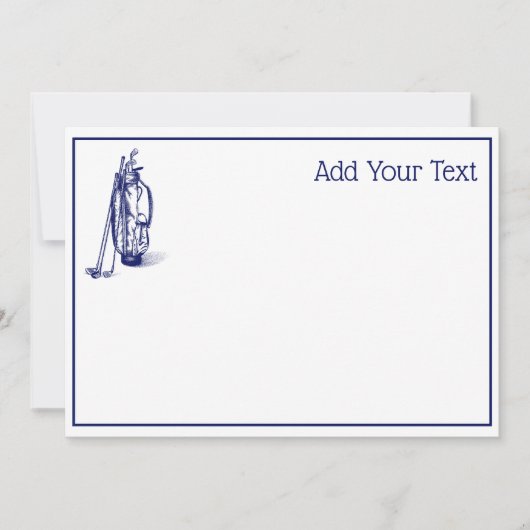 Golf Bag Golf Clubs Blue (Voorkant)