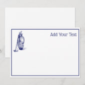 Golf Bag Golf Clubs Blue (Voorkant / Achterkant)