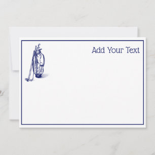 Golf Bag Golf Clubs Blue