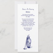 Golf Bag Golf Clubs Blue Kaart (Achterkant)