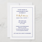 Golf Bag Golf Clubs Blue Kaart (Achterkant)