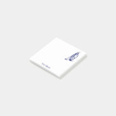 Golf Bag Golfclubs Blauw Post-it® Notes (Schuin)