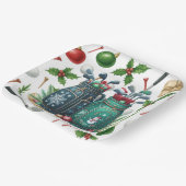 Golf Bag Kerstmis thema geschenken voor golfer Papieren Bordje (Gebogen)