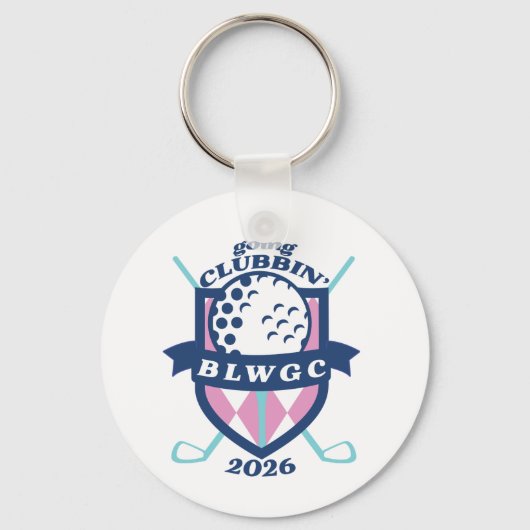 Golf Bag Label - gepersonaliseerd Sleutelhanger (Voorkant)