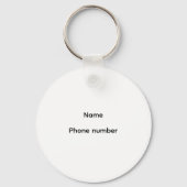 Golf Bag Label - gepersonaliseerd Sleutelhanger (Achterkant)