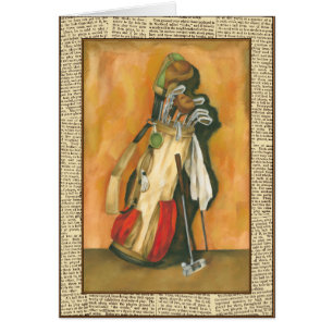 Golf Bag met handschoen van Jennifer Goldberger