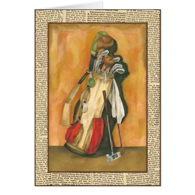 Golf Bag met handschoen van Jennifer Goldberger (Voorkant)