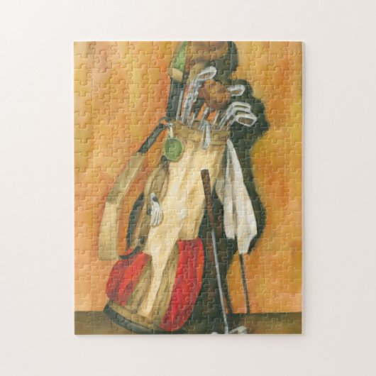Golf Bag met handschoen van Jennifer Goldberger Legpuzzel (Verticaal)