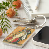 Golf Bag met handschoen van Jennifer Goldberger Sleutelhanger (Voorkant Rechts)