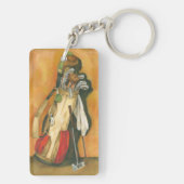 Golf Bag met handschoen van Jennifer Goldberger Sleutelhanger (achterkant)