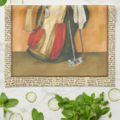 Golf Bag met handschoen van Jennifer Goldberger Theedoek (Gevouwen)