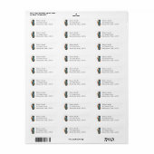 Golf Bag Return Address Labels (Full Sheet)