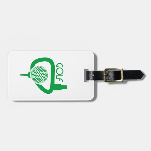 Golf Bagagelabel (Voorkant horizontaal)