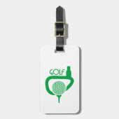 Golf Bagagelabel (Voorkant verticaal)